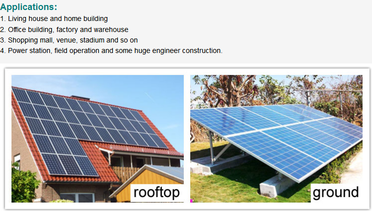 100w 200w Poly Cell Aluminum Glass Solar Panel Off The Grid On Grid Solar Panel