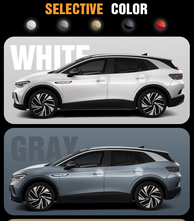Electric Vehicle Gol Id4 2024 Golden Faw Volks-wagen ID4 X Ppro Crozz Prime UAE with Leather Seat Cover and 4 Wheel Drive