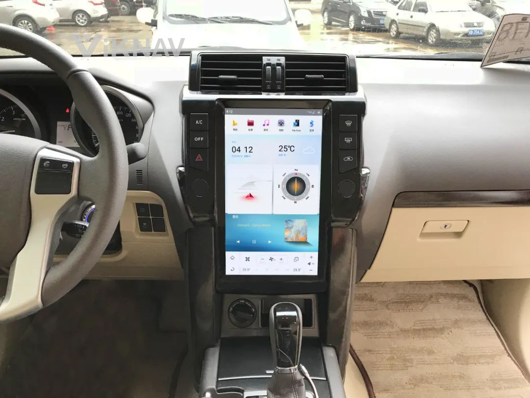 13.6 Inch Android Stereo For 2014-2017 Toyota Prado 128G Navigation GPS Multimedia DVD Player Android Wireless Carplay
