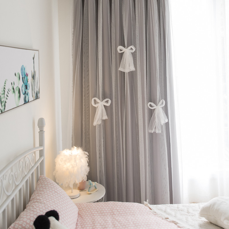 Embroidered Polyester Curtain Fabric High Shading Home Textiles Thermal Insulated
