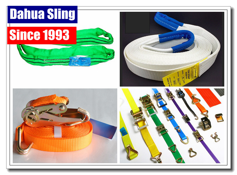2 X 5000KG Vehicles Ratchet Tie Down Straps With Claw Hook End Fittings