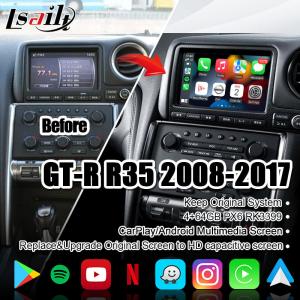 Lsailt Car Multimedia Screen for GT-R GTR R35 with 4+64GB Wireless CarPlay, Upgrade DisPlay
