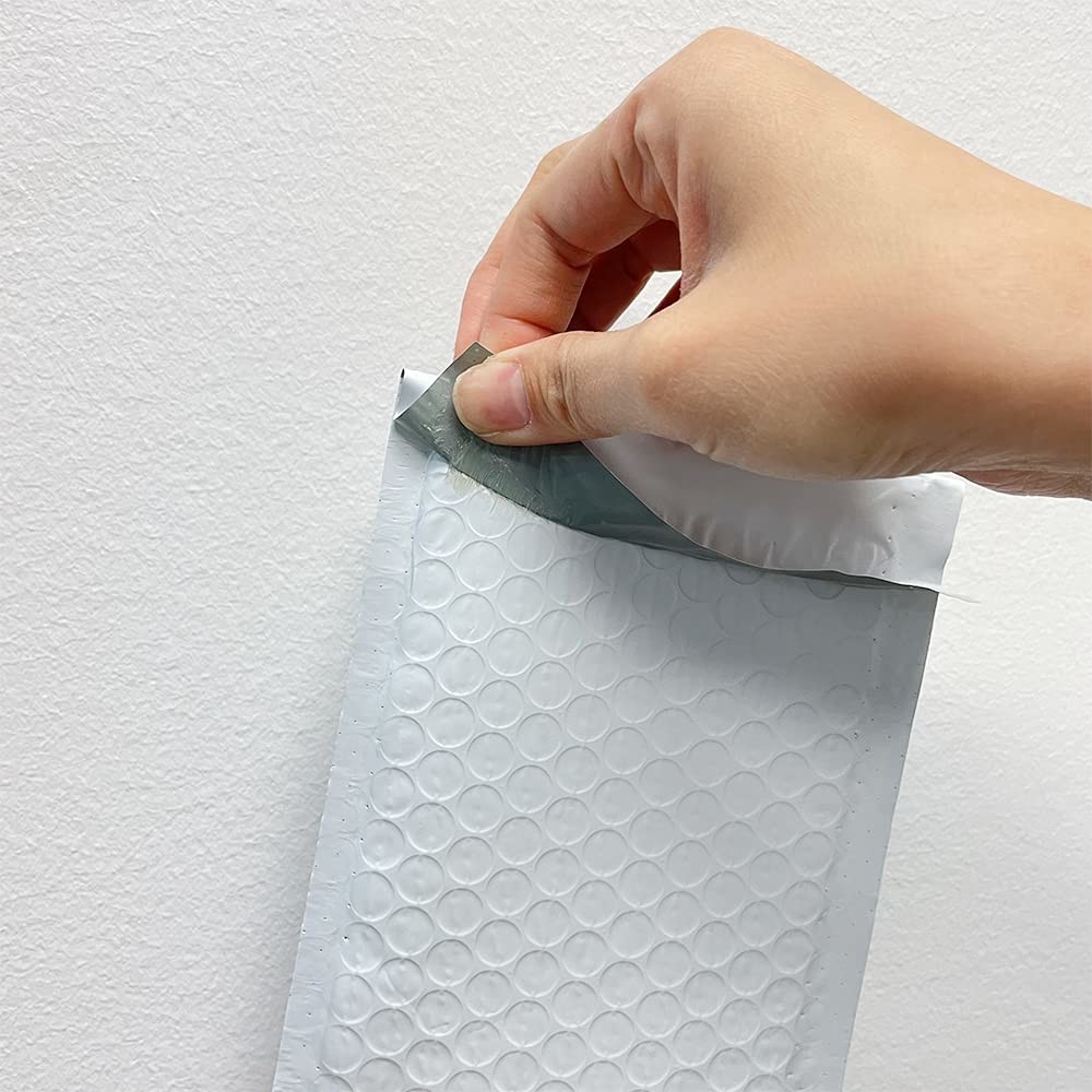White Poly Bubble Mailers Sealable Waterproof Mailer - Various Sizes