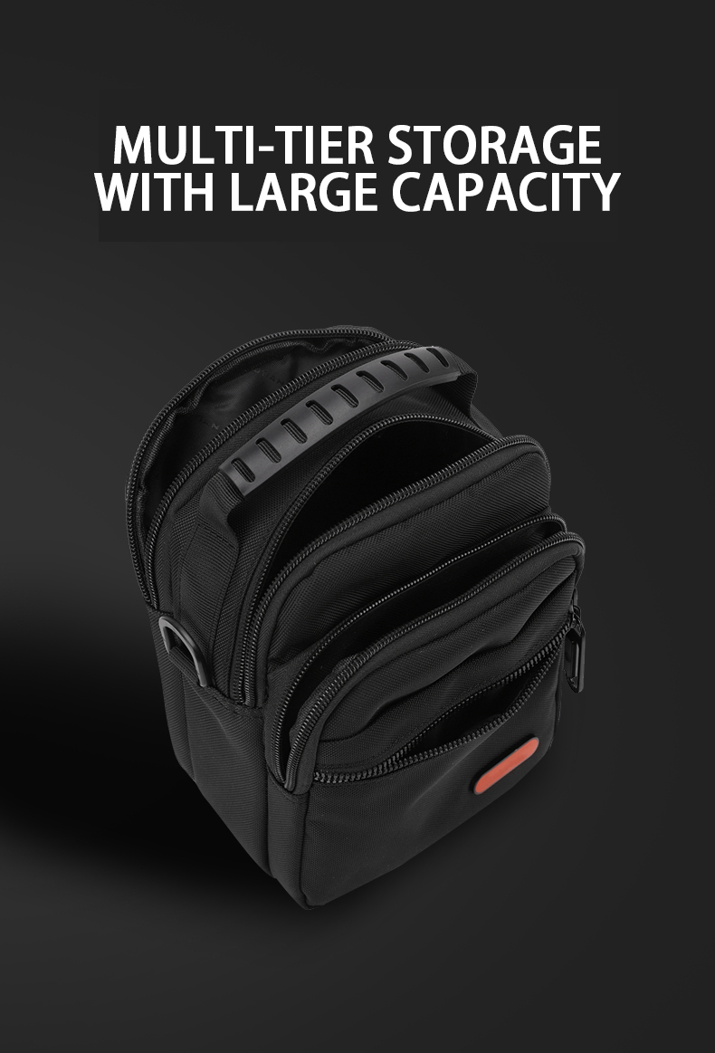 Multi Layer Men Designer Messenger Bags Crossbody Side Bag With Zipper Pocket