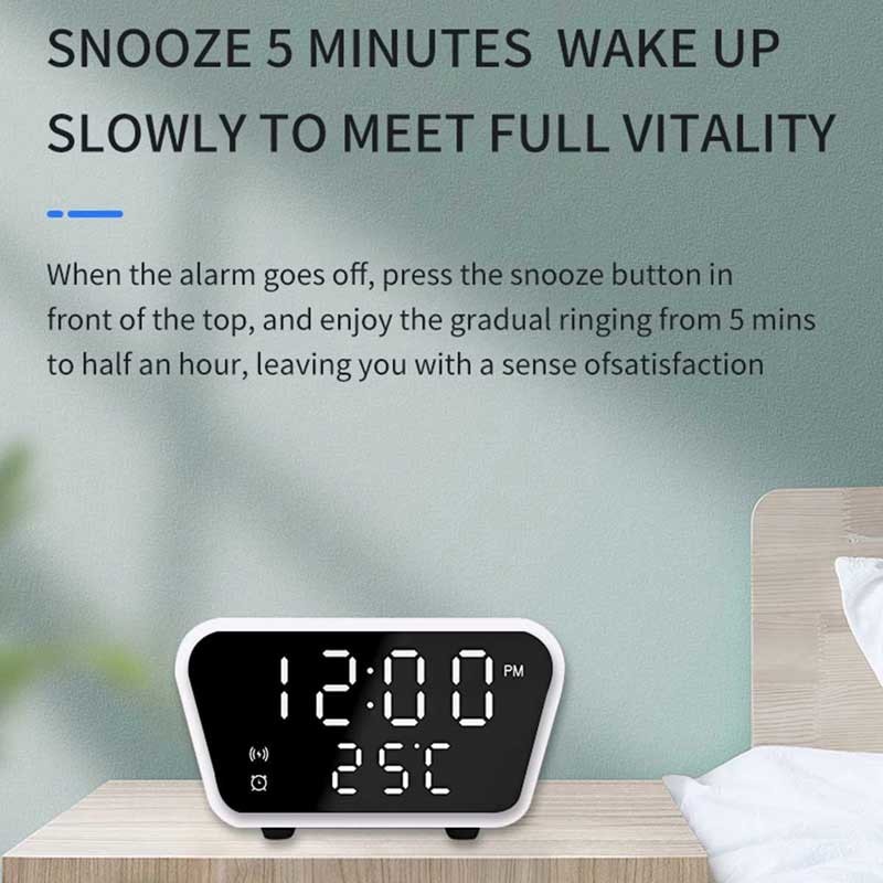 15W Alarm Clock Wireless Charger