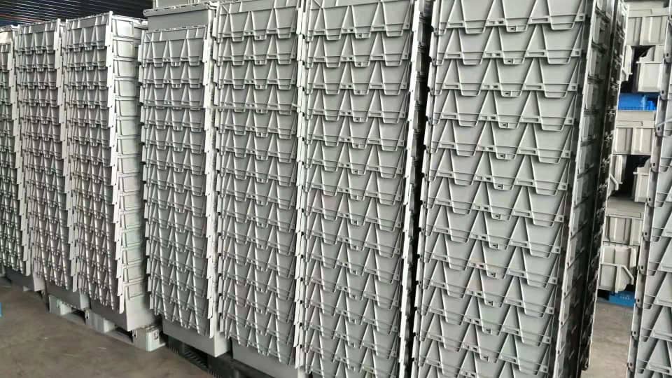 Heavy duty plastic moving box large storage box