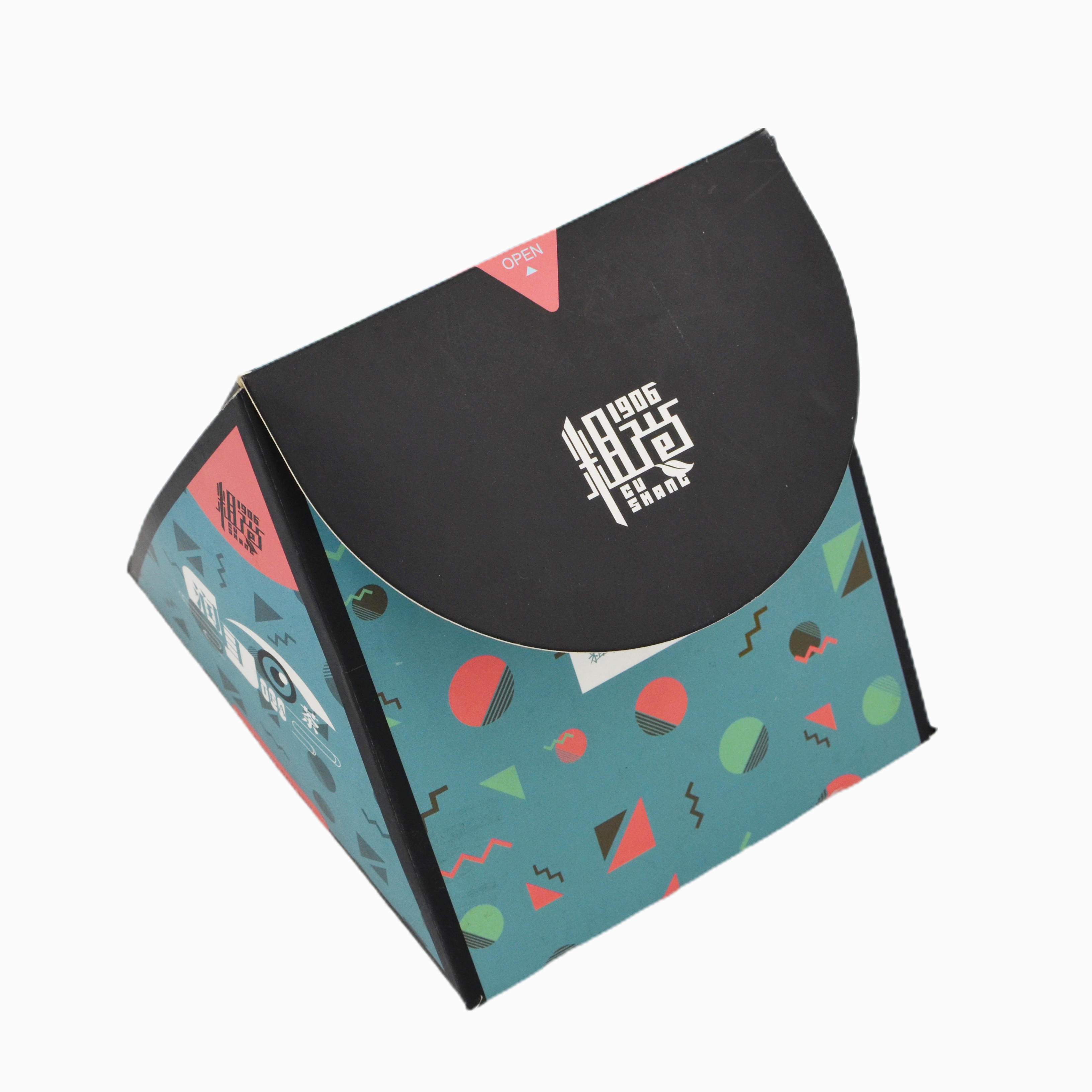 Custom Printing Irregular Promotional Shopping Flat Bottom Paper Bags C1S Artpaper 350g