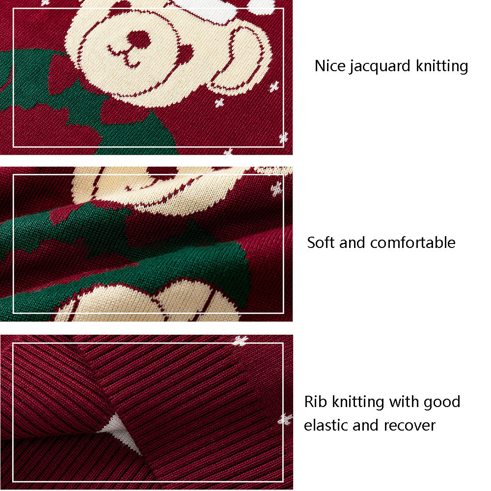 Winter Christmas Baby Knitted Sweaters Pullover Children Jumper Warm Knit Kids Sweater Winter Clothing