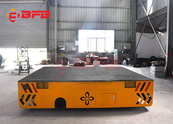 35 Ton Battery Electrically Driven Trolley To Transport Steel Pipes Between The Prodution Lines