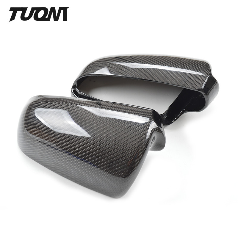 Real Carbon Fiber Mirror Cover Rearview Side Mirror Caps Audi A3 A4 A5 B8.5 B8K