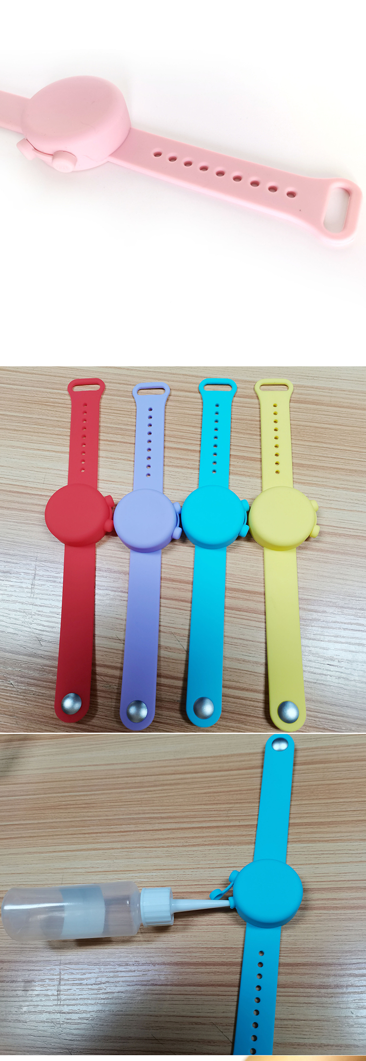 OEM Supported Classic 10ml 14g Hand Sanitizer Bracelet