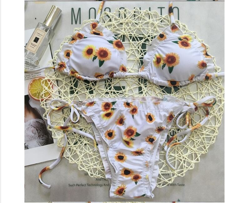Ciktidin Floral print 2018 swimwear women swimsuit beach bathing suit