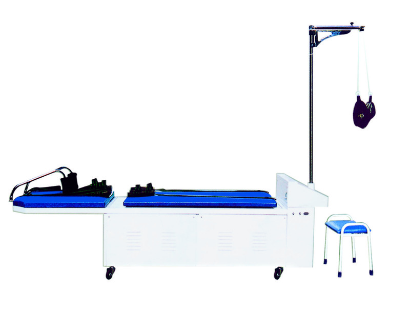Electric traction table equipment for hospital bed