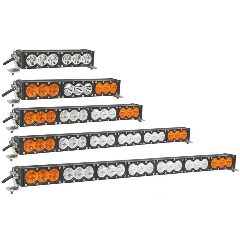 Single Row 10W CREE Straight LED Light Bar For Truck 4x4 Offroad Trailer White Lens/ Amber Lens Color Are Available