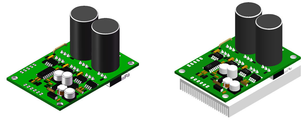 JUYI JYQD-V7.5E Hall Sensor BLDC Three Phase PWM Motor Driver Board 36VDC Compact Size