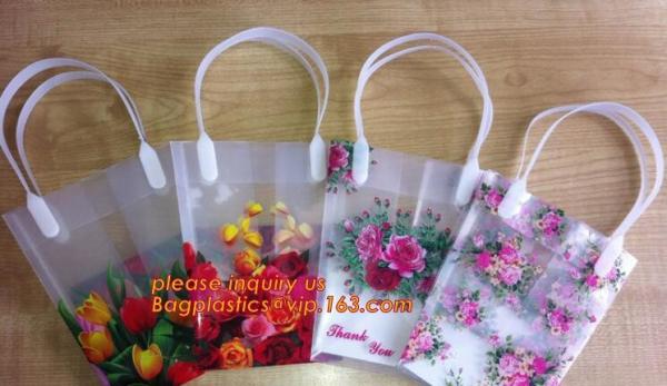 100%Eco-friendly HDPE/LDPE fashion carry bag soft loop handle plastic shopping bag,Promotion soft loop handle plastic ba