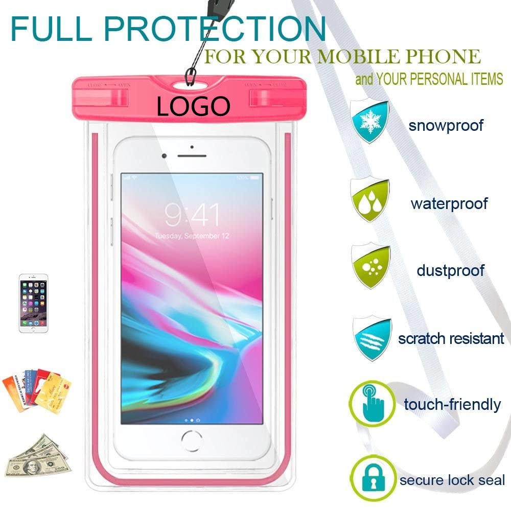 Water Resistant Cell Phone Pouch Universal Underwater Ipx8 Waterproof Phone Case