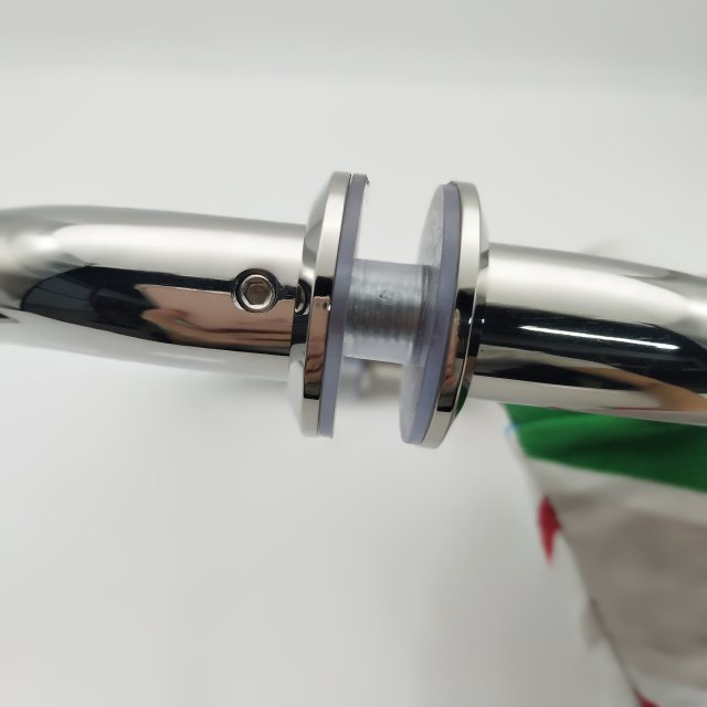 8-12mm Door Thickness Shower Door Rose Gold Pull Handle with 1.0mm Pipe Thickness