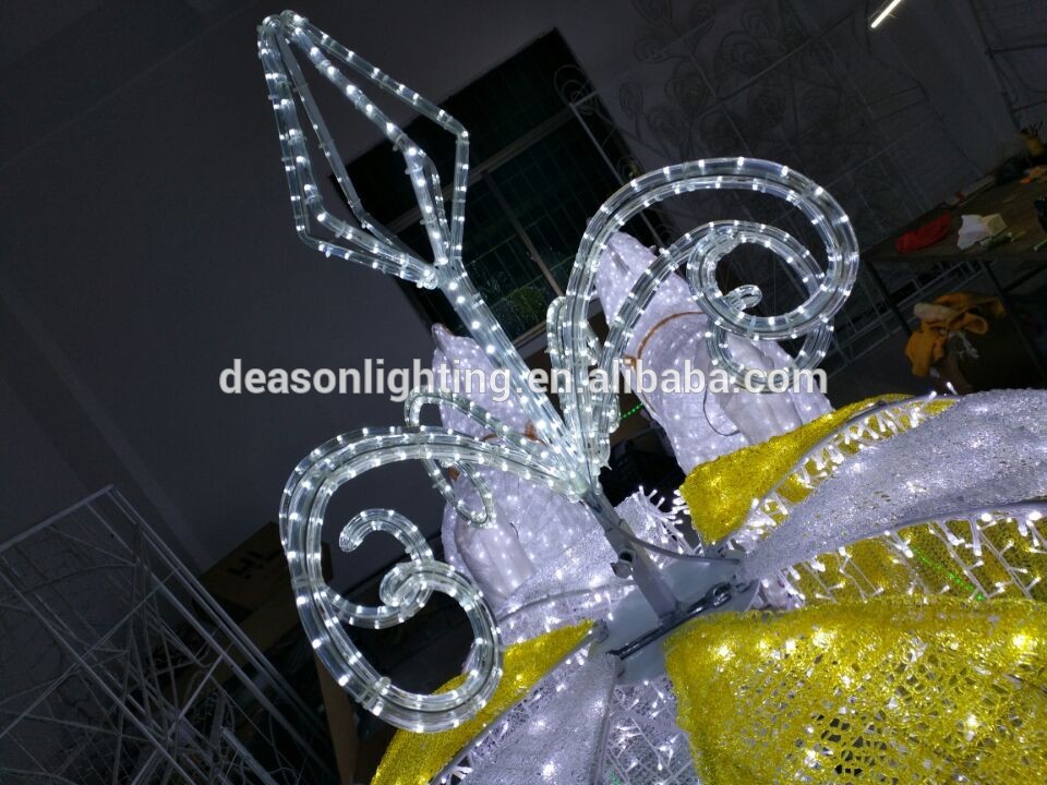 Led christmas horse carriage cinderella carriage
