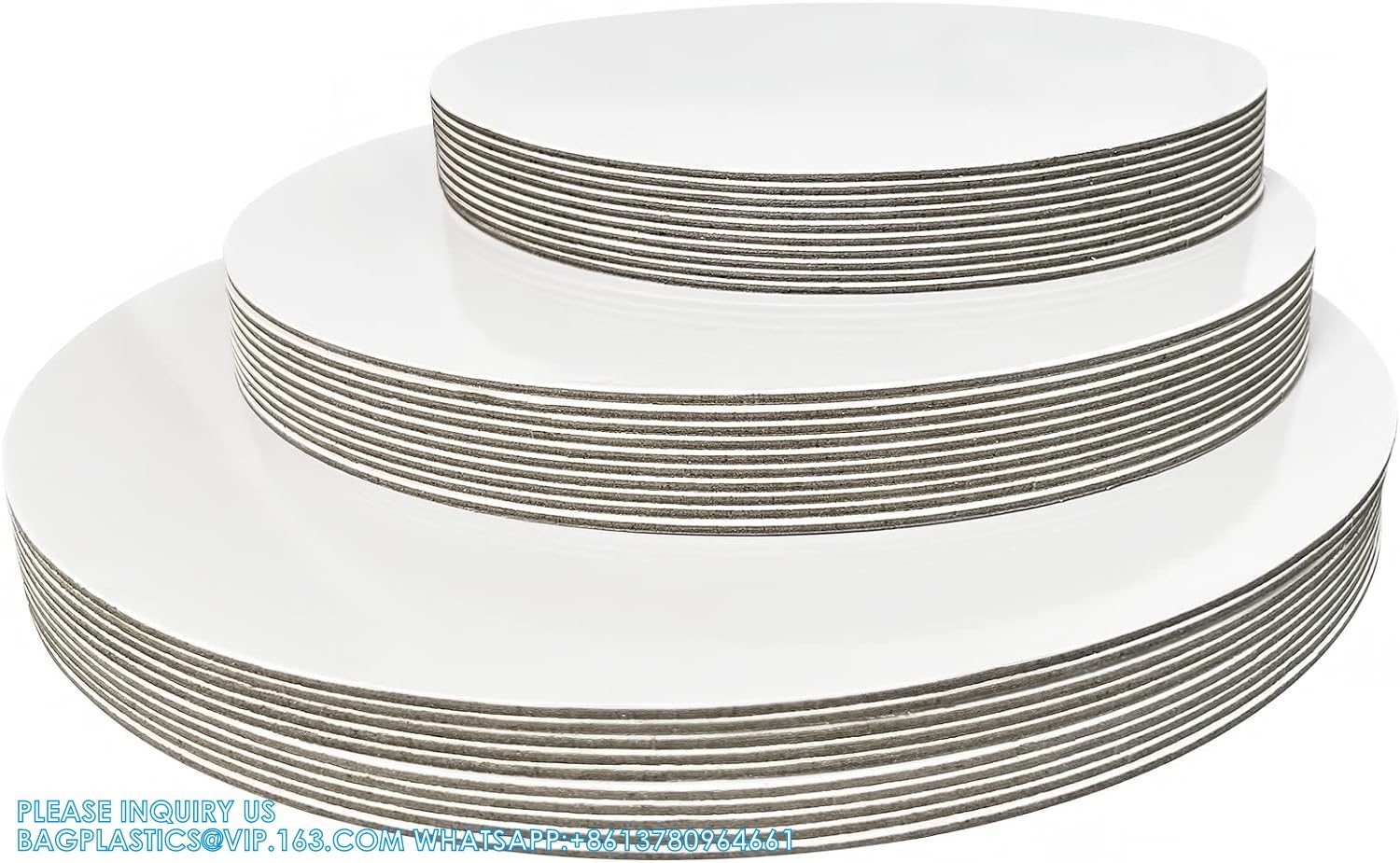 Sturdy Round Cake Boards 8 ,10 And 12 Inch, Gold Cardboard Cake Circles Plate Scalloped Base 3 Size Cake Base