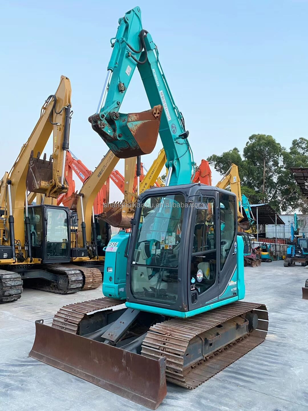 Original Hydraulic Pump Used Kobelco SK75-8 Small Excavator with 2600 Working Hours