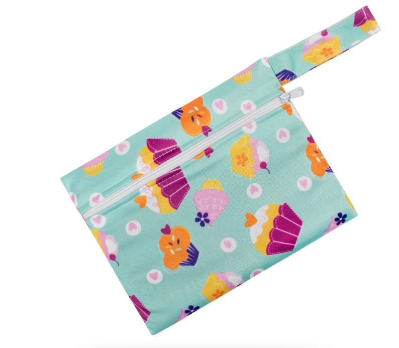 15x18cm Mini washable reusable menstrual pads Cloth Bag sanitary Zipper Waterproof