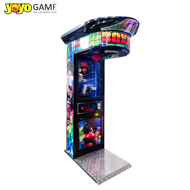 Coin Operated Electronic Sport Punch Amp Kick Boxing Arcade Game Machine Fashionable For Eye-catching Display
