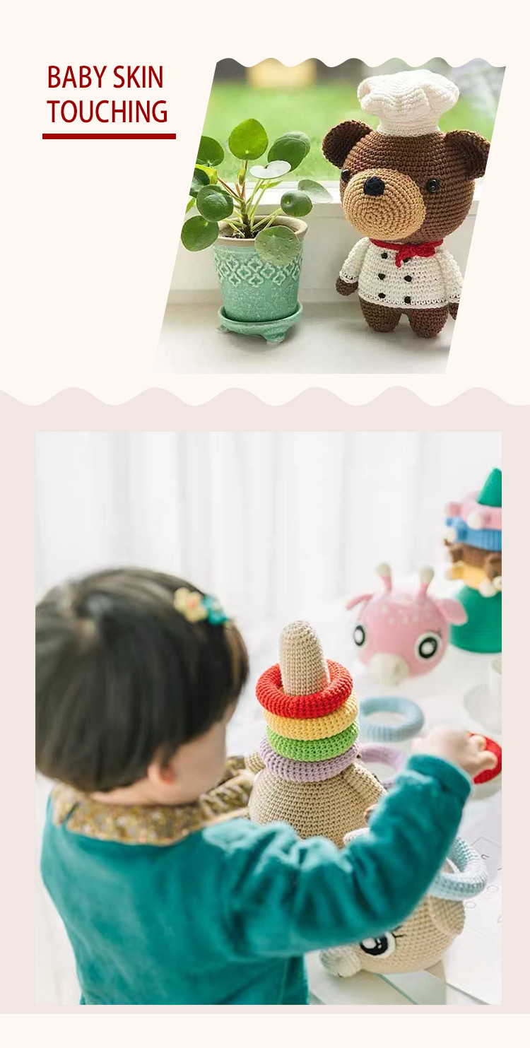 4/12NM 60% Cotton 40% Acrylic Eco-Friendly Milk Cotton Blended Yarn Various Color Hand Knitting