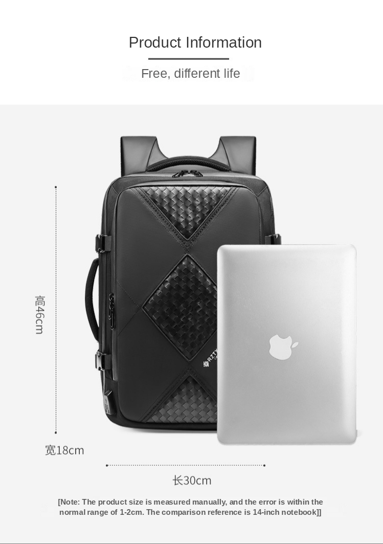 22L-35L Business Multifunctional Travel Bag Backpack Load 15kg