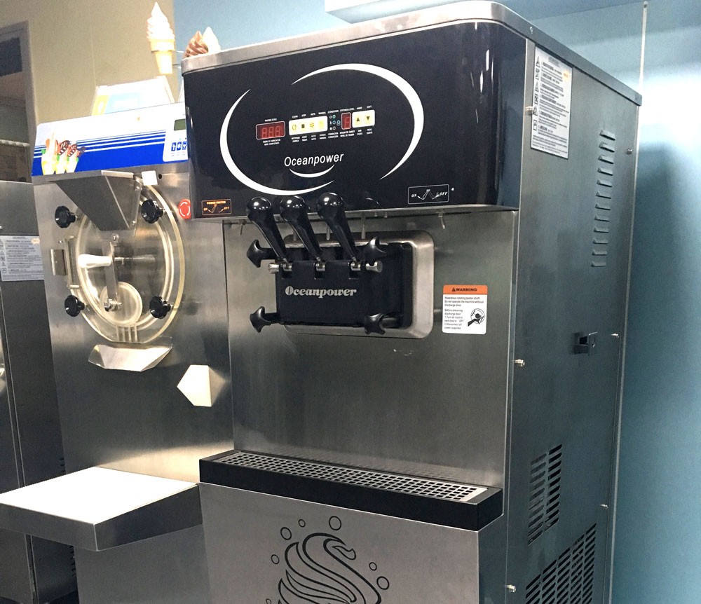 3 flavors 400cones/H OP138CS machine ice cream factory supply Oceanpower