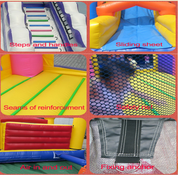Colorful Inflatable Toy Inflatable Mini Combo Jumper With Inflatabe Slide