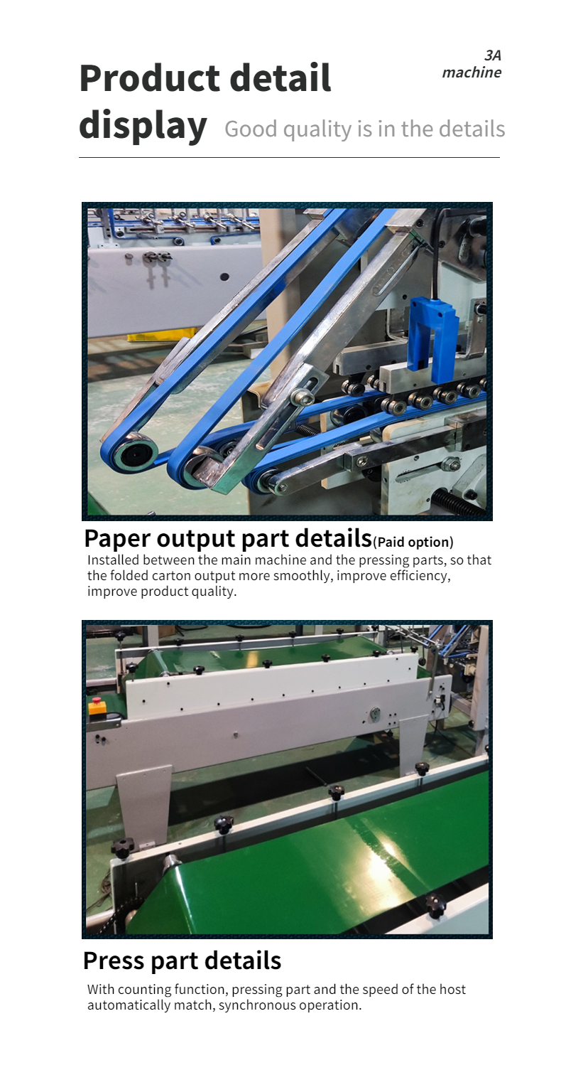 3ACQ-580D Folding and Gluing Machine Box Folding Machine for Packaging Material Wood
