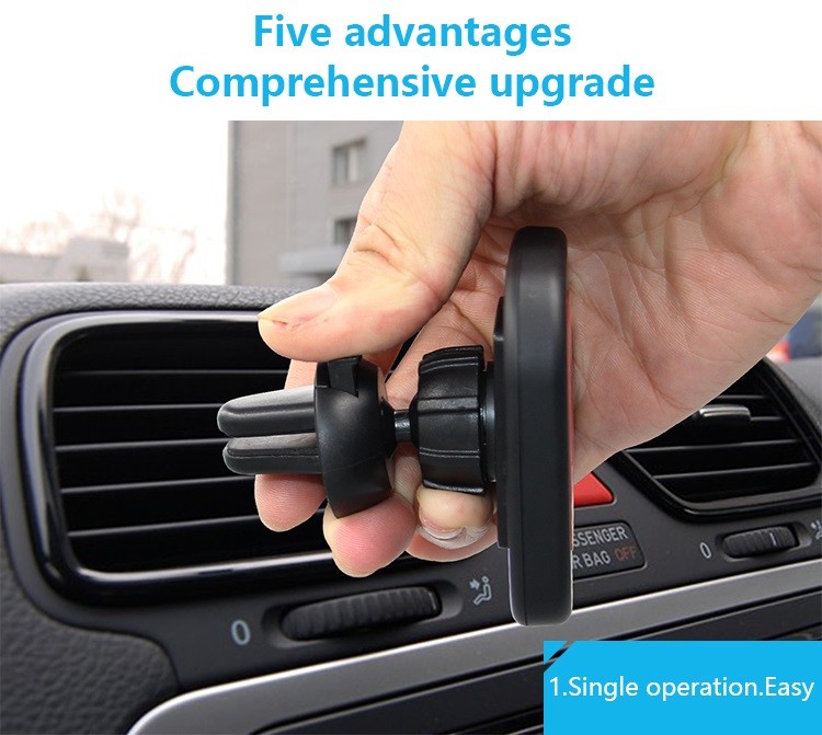 MAGNETIC WIRELESS CAR CHARGER QI car mount wireless charger for SAMSUNG iPhone any mobile phone 10W fast charging