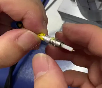 High Precision Air Pressure Optical Fiber Cable Connector Crimping Machine