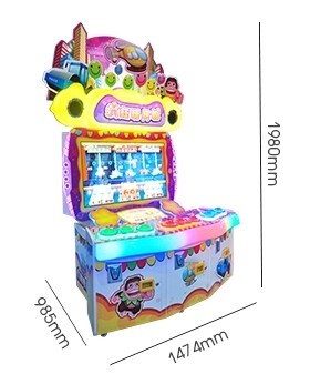 Hotsale Crazy Toy 3 Players Coin Operated Ticket Lottery Game Machine