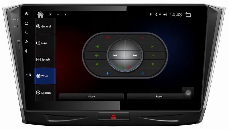 Ouchuangbo car gps radio pure android 4.4 for Volkswagen Passat 2015 with dual zone function 3g wifi CAN BUS