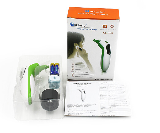 9 sets of storage data LCD display unique mini ear thermometer TT-606