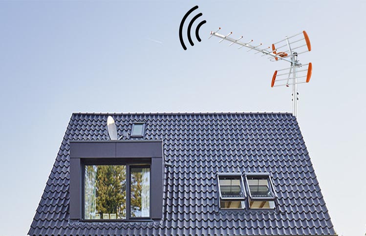 DVBT T2 High Gain Hdtv Digital Indoor Antenna , Uhf Hdtv Antenna 15dBi