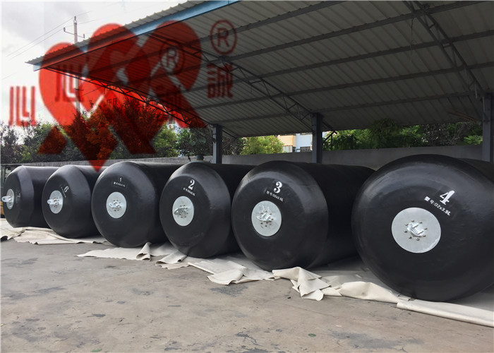 Orange Color Foam Filled Fenders Large Round Boat Fenders High Energy Absorption
