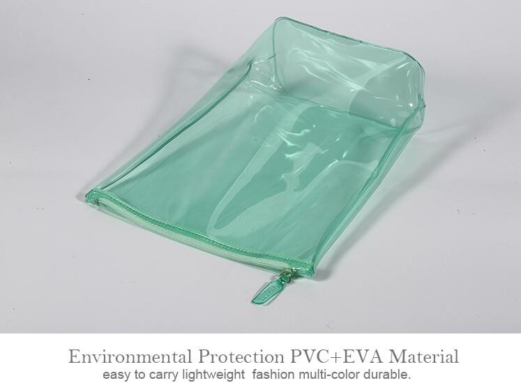 Frosted Makeup Cosmetic Bag Cloth Packaging With Slider Zip-Lock