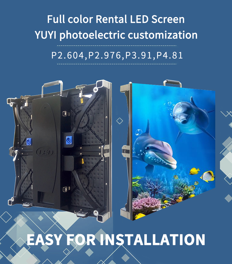 CE ROHS FCC Certified P3.91 P4.81 LED Display Screen for Indoor Advertising Rental Programable LED Video Wall
