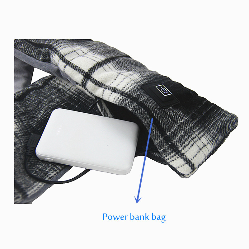 Graphene film Electric Heating Scarf Warm Winter Soft Neck Cover Camping Scarf