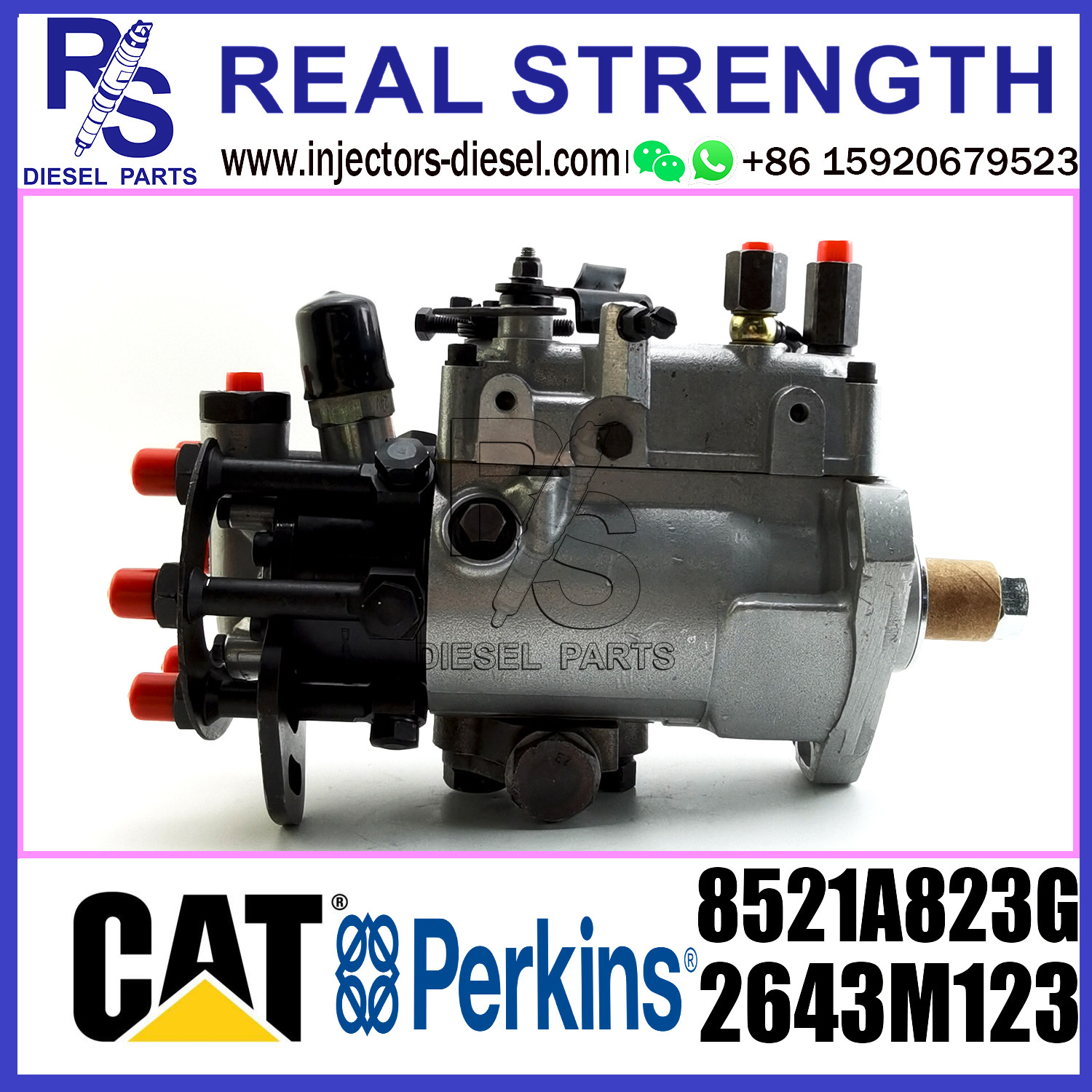 Delphi 6 Cylinder Diesel Fuel Injection Pump 8521A823G 2643M123