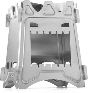 Buy cheap Picnic BBQ Cooker Portable Folding Stainless Steel Backpacking Stove Wood Burning Camp Stoves product