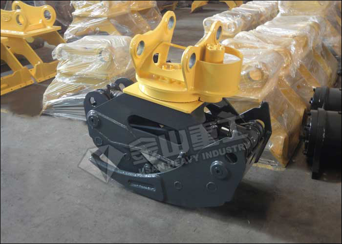 Single Cylinder Hydraulic Grapple Attachment 360° Rotation Excellent Grasping Ability