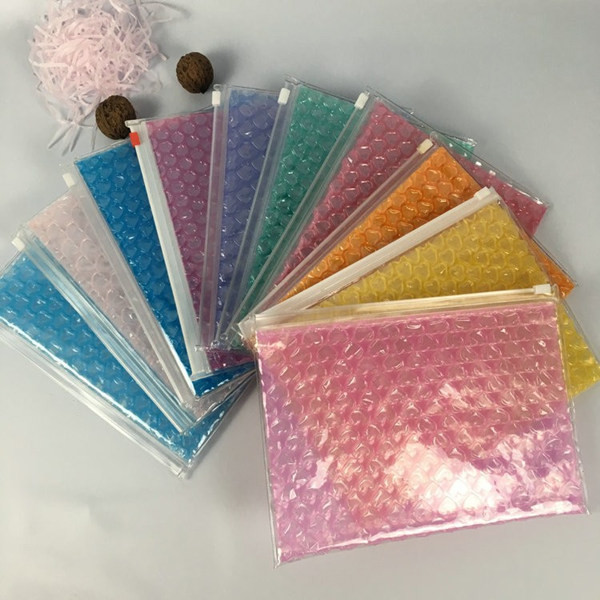 0.05 - 0.2mm Thickness Zipper Bubble Bags With Gravure Printing