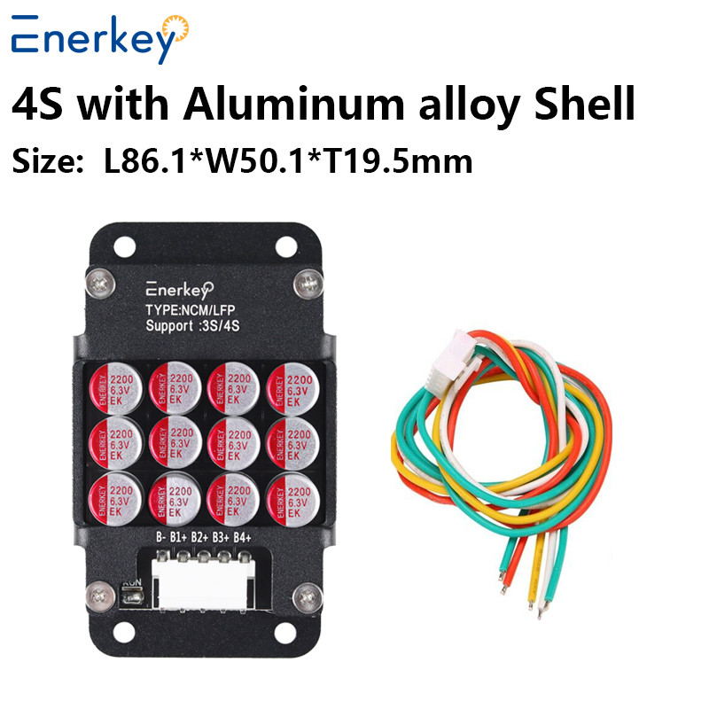Enerkey 3S-4S 5A Battery Active Equalizer with Aluminum Shell Li-ion/Lto/Lifepo4 Battery Equalization for Electric Car