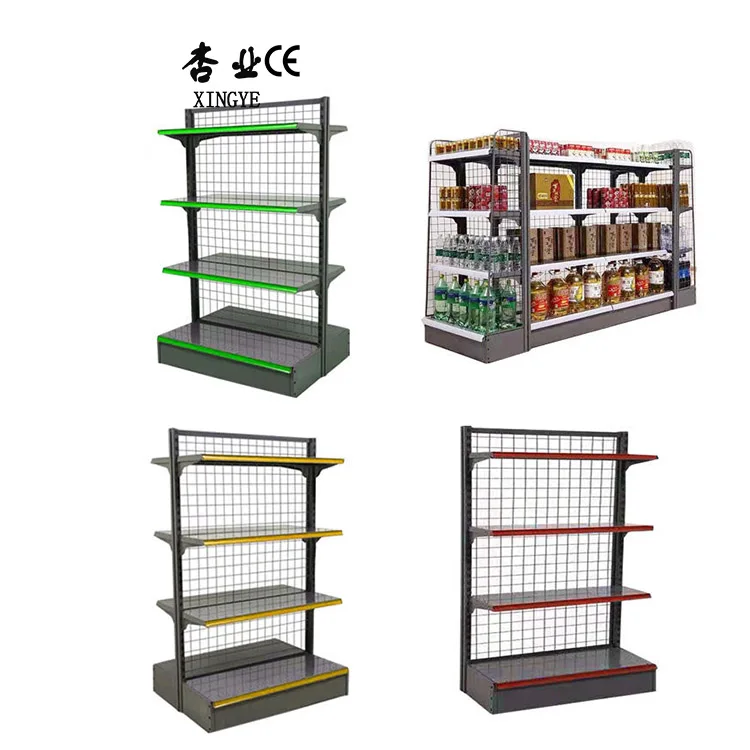 Steel Grid Display Racks Net Mesh Shelf For Supermarket Shop Exhibit