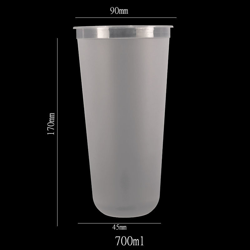 Clear Disposable Printed Plastic Cups Plastic Coffee Cups For Tea Juice