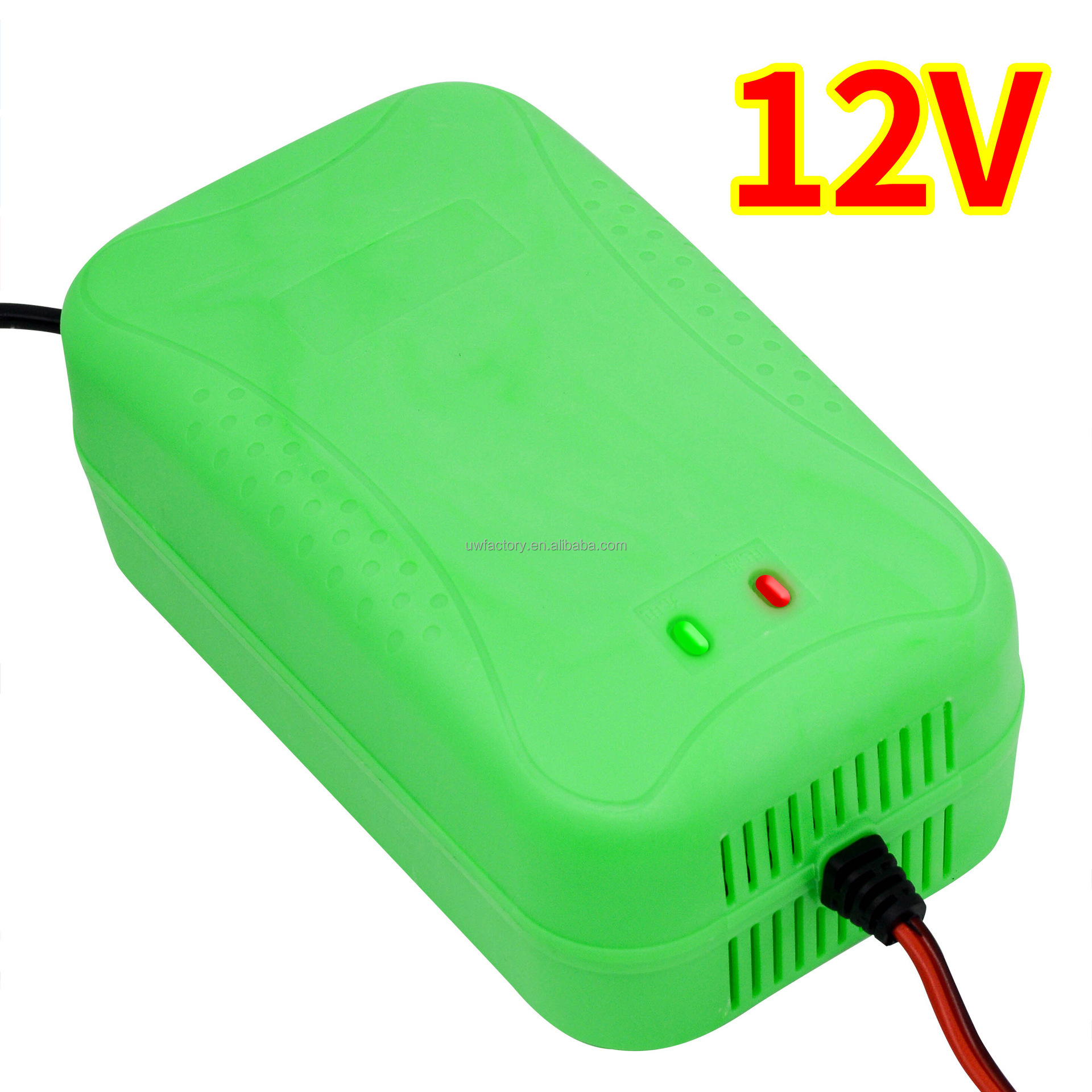 90% Charging Efficiency 125W Output Power Digital LCD Display 3-Stage Lead Acid Battery Charger 12V 6A for Car Auto